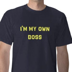 t-shirt ik ben mijn eigen baas